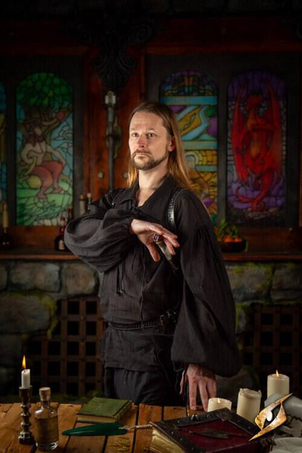 Crinkle Fencing Shirt - Black