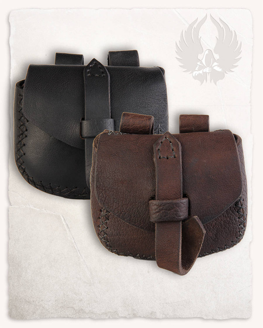 Louis Belt Bag Medium Black - skórzana kaletka