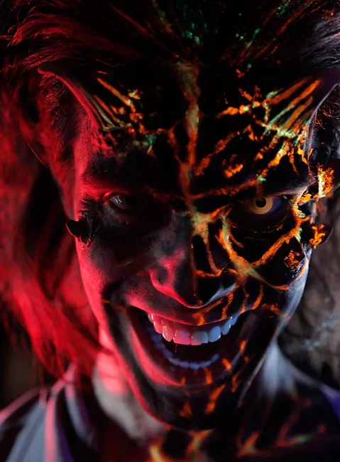 Aqua make-up Neon Orange Beat UV 337 -  farba do ciała