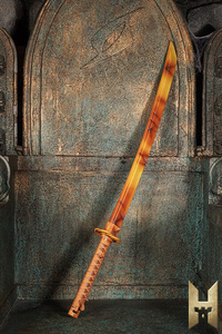  Ryūgan the Katana Citrine - 100 cm