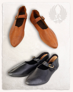 Jadwiga Ladies Loafers - Black - skórzane mokasyny