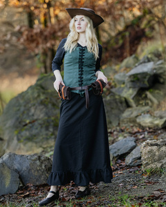 Doran Belt Slim Black - skórzany pasek