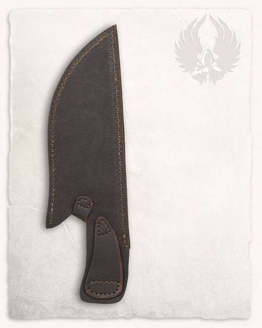 Witold Leather Sheath for Hunting Knife Brown - pochwa na nóż