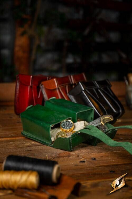 Hard Pouch for Sword Belt - Green - kaletki do pasa Sword Belt