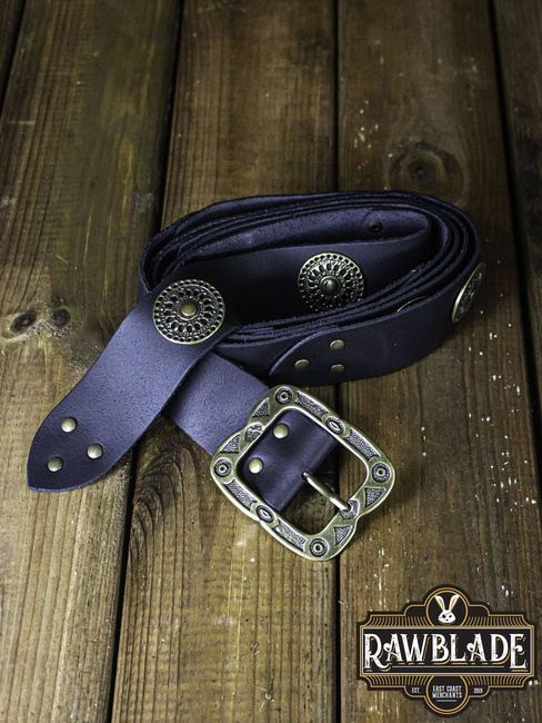 Noble Belt With Ornaments - Black
