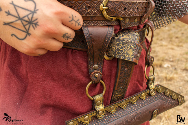 Seax scabbard - Brown - pochwa na seax