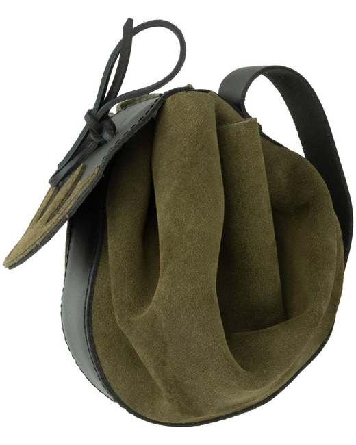Celira belt bag - Green - skórzana kaletka