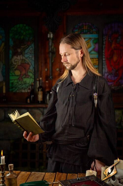 Crinkle Fencing Shirt - Black