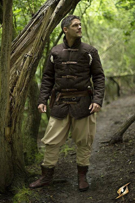 Gambeson Warrior w. Long Sleeves - Brown