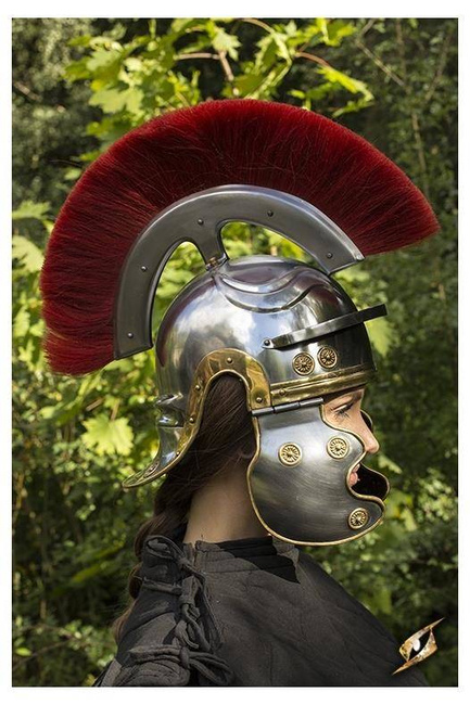 Roman Trooper w. Plume - Red - M