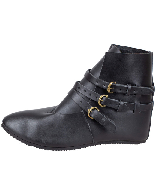 Raimund Boot 2nd Ed. - Black - skórzane półbuty