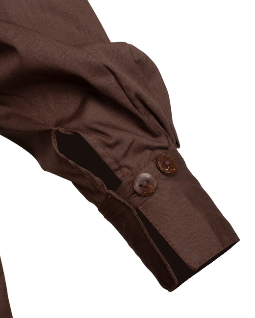 Lucious - Brown - koszula bawełniana