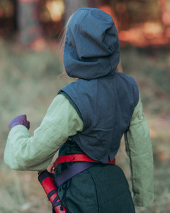 Galatea hood canvas Green - kaptur z krótkim bolerkiem