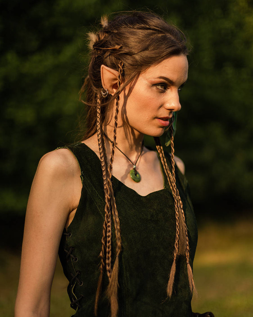 Lunette Tabard Green - zamszowy tabard