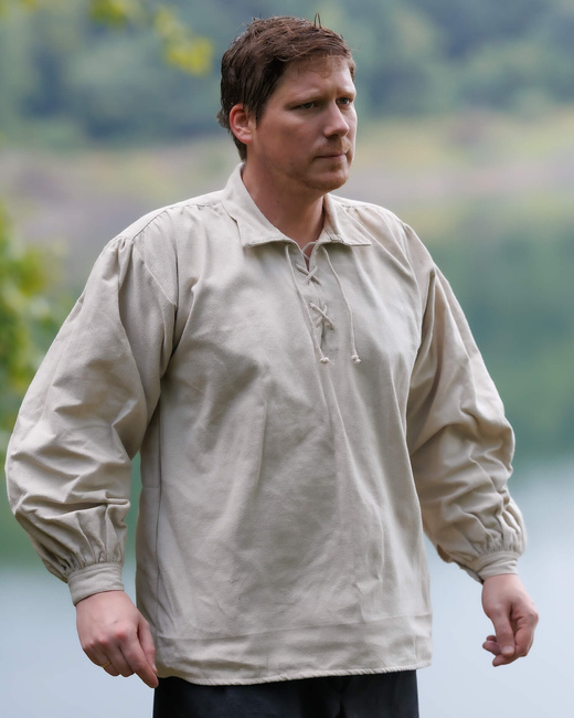 Jonathan Shirt - Cream - koszula bawełniana