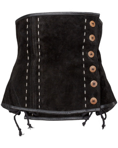 Estella bodice - Black - zamszowy  gorset