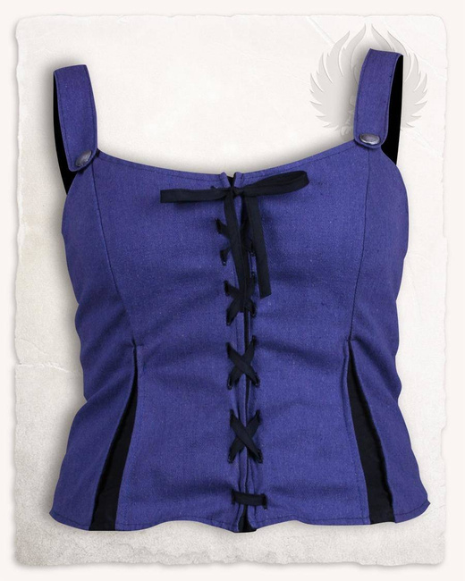 Lea Bodice Blue - kamizelka gorsetowa