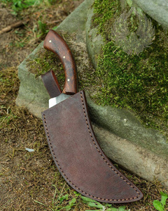 Anselm Herb Knife Leather Sheath Brown - skórzana pochwa na nóż