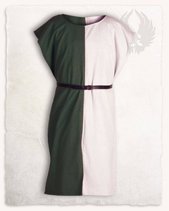 Ignaz Tabard Green/Cream - średniowieczny tabard