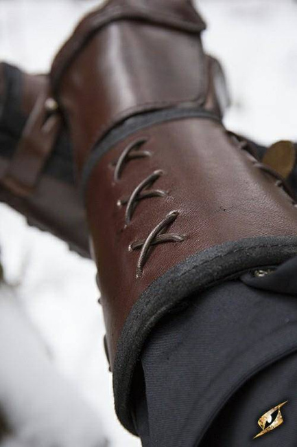 Leather Gauntlet right hand - Brown