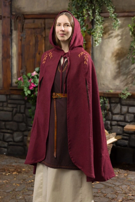 Cape Aric - Wool - Bordeaux