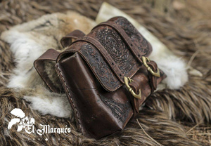 Drakkar bag - Brown - skórzana kaletka