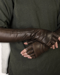 Gillian gloves - Brown - rękawice