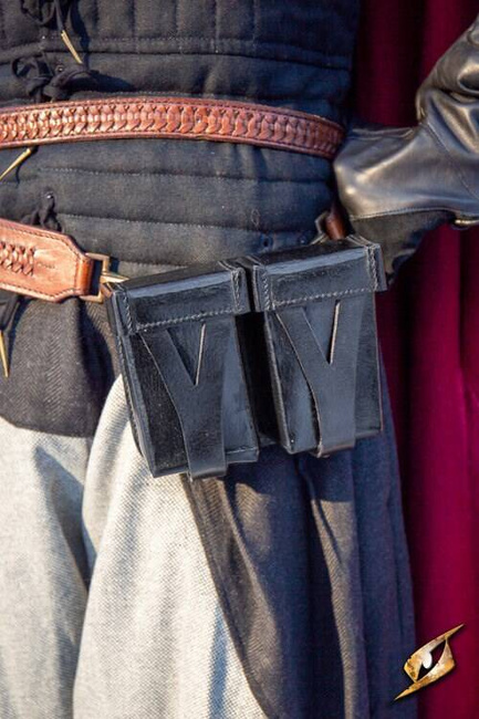 Hard Pouch for Sword Belt - Black - kaletki do pasa Sword Belt