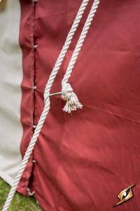 Pavilion Tent - Ø3m - Natural/Emperor Red