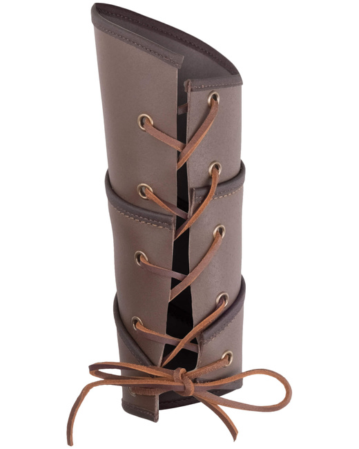 Centinala bracers - Brown - skórzane karwasze