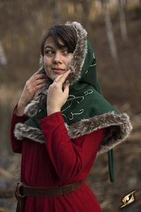 Hood - Fur - Green