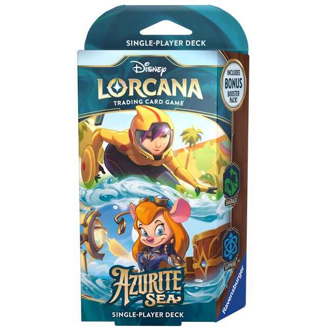 Disney Lorcana: Azurite Sea Starter Deck Emerald and Sapphire