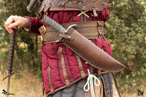 Bowie scabbard - Brown - LH - pochwa na nóż bowie