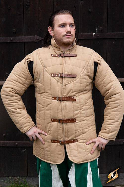Long Sleeves Gambeson Warrior -Desert Beige