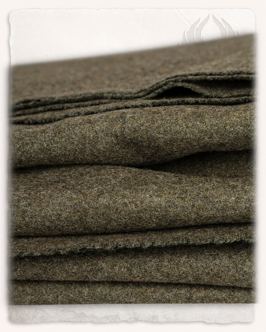Wool fabric 380g/m² - Olive - tkanina wełniana