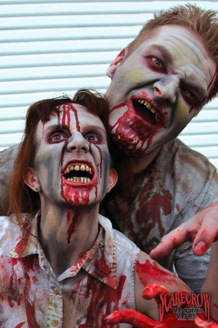 Zombie Teeth Paint Kit and Blood