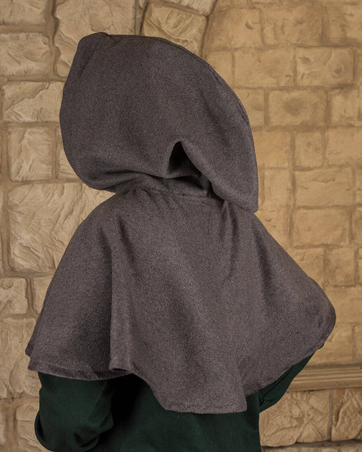 Notker Hood Wool - Gray - kaptur średniowieczny