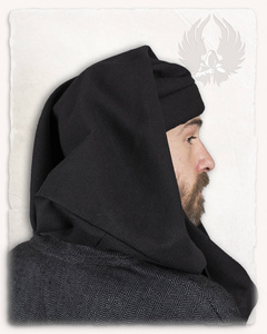 Rafael Chaperon Canvas Black - średniowieczna czapka