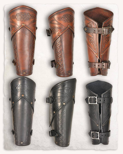 Mantikor bracers 2ND ED brown - skórzane karwasze