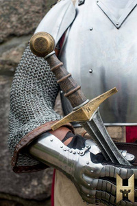 Knightly Sword Gold - 105 cm