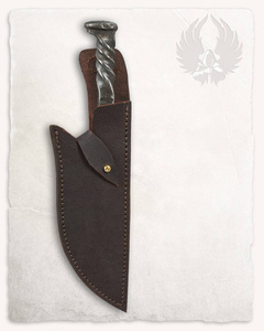 Witold Leather Sheath for Hunting Knife Brown - pochwa na nóż