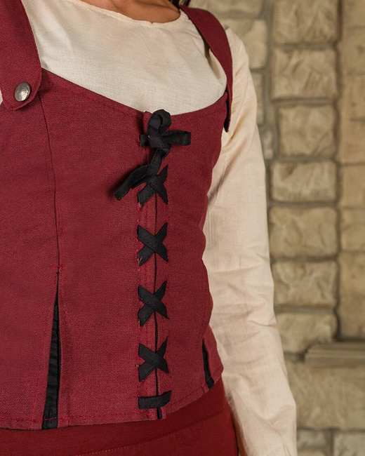 Lea Bodice Bordeaux - kamizelka gorsetowa