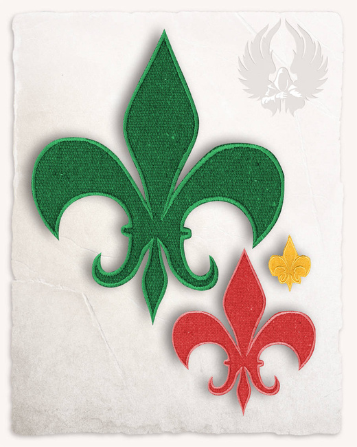 Fleur-de-lis Patch - Red