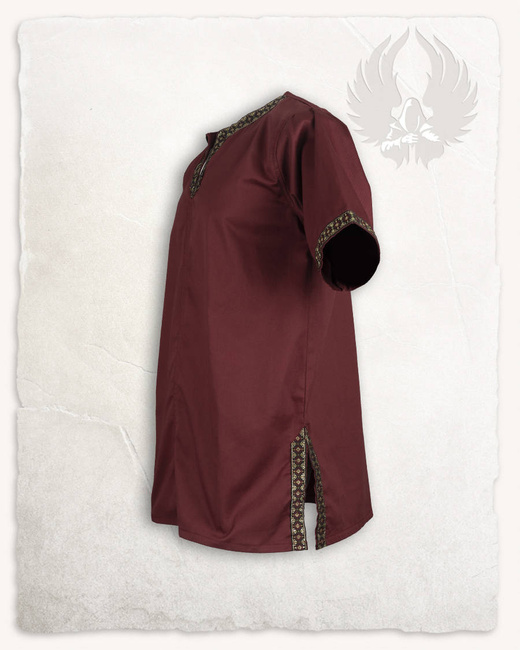 Sigbert Tunic Bordeaux - płócienna tunika