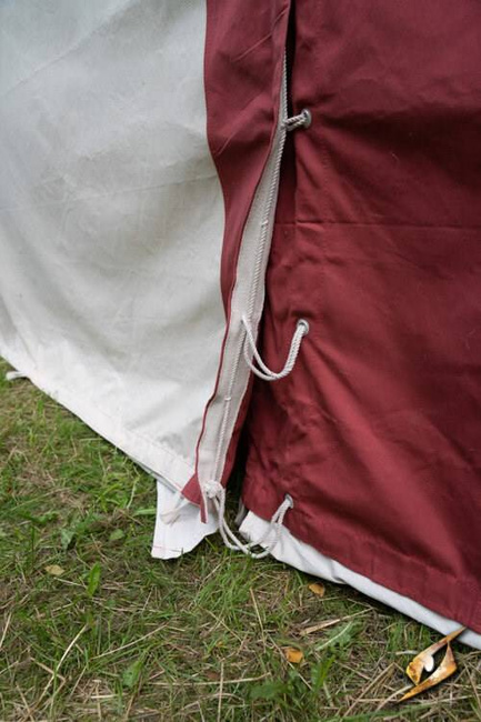 Pavilion Tent - Ø3m - Natural/Emperor Red
