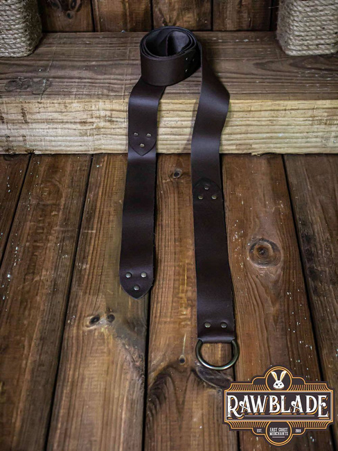 Lara Round Ring Belt - Brown