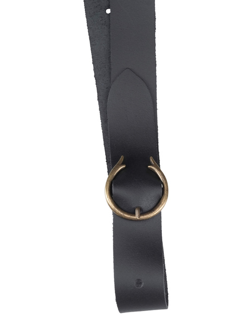 Guerrero belt bag with belt - Black - skórzana kaletka + pasek