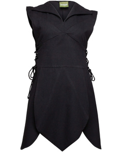 Galatea Tunic Canvas - Black - tunika bawełniana