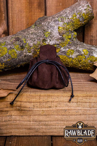 Traveler's  Coin Bag - Brown