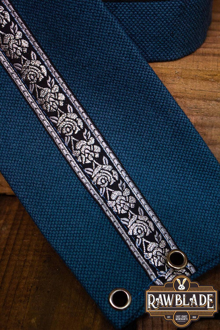 Jeanne fabric belt - Blue